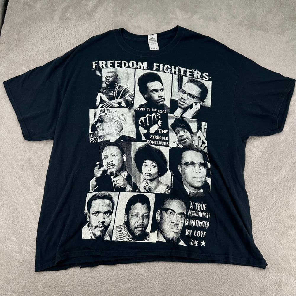 Vintage 90s Freedom Fighters Civil Rights Black Power Movement Shirt Mens 3XL